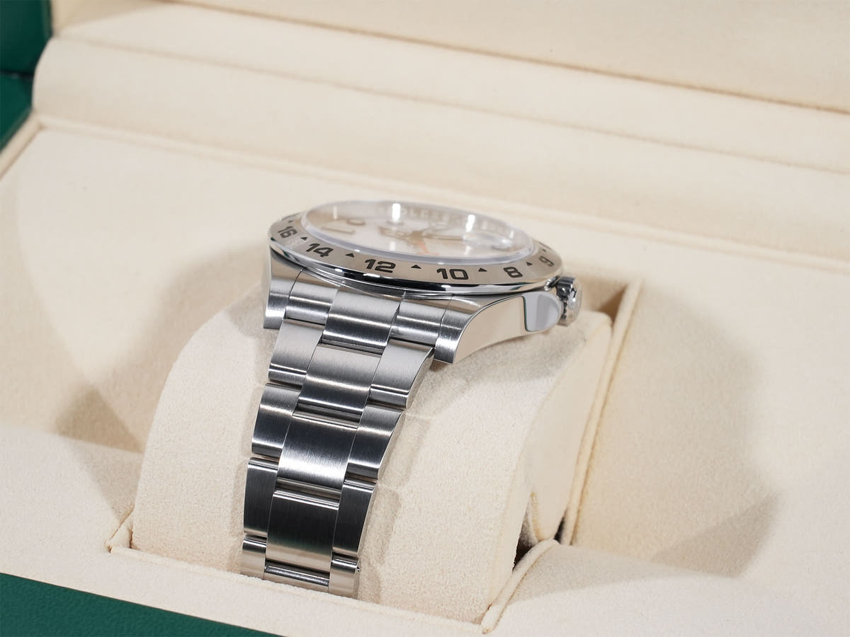 ロレックス エクスプローラーII Ref.216570 SS ホワイト文字盤 美中古 tktn2upt