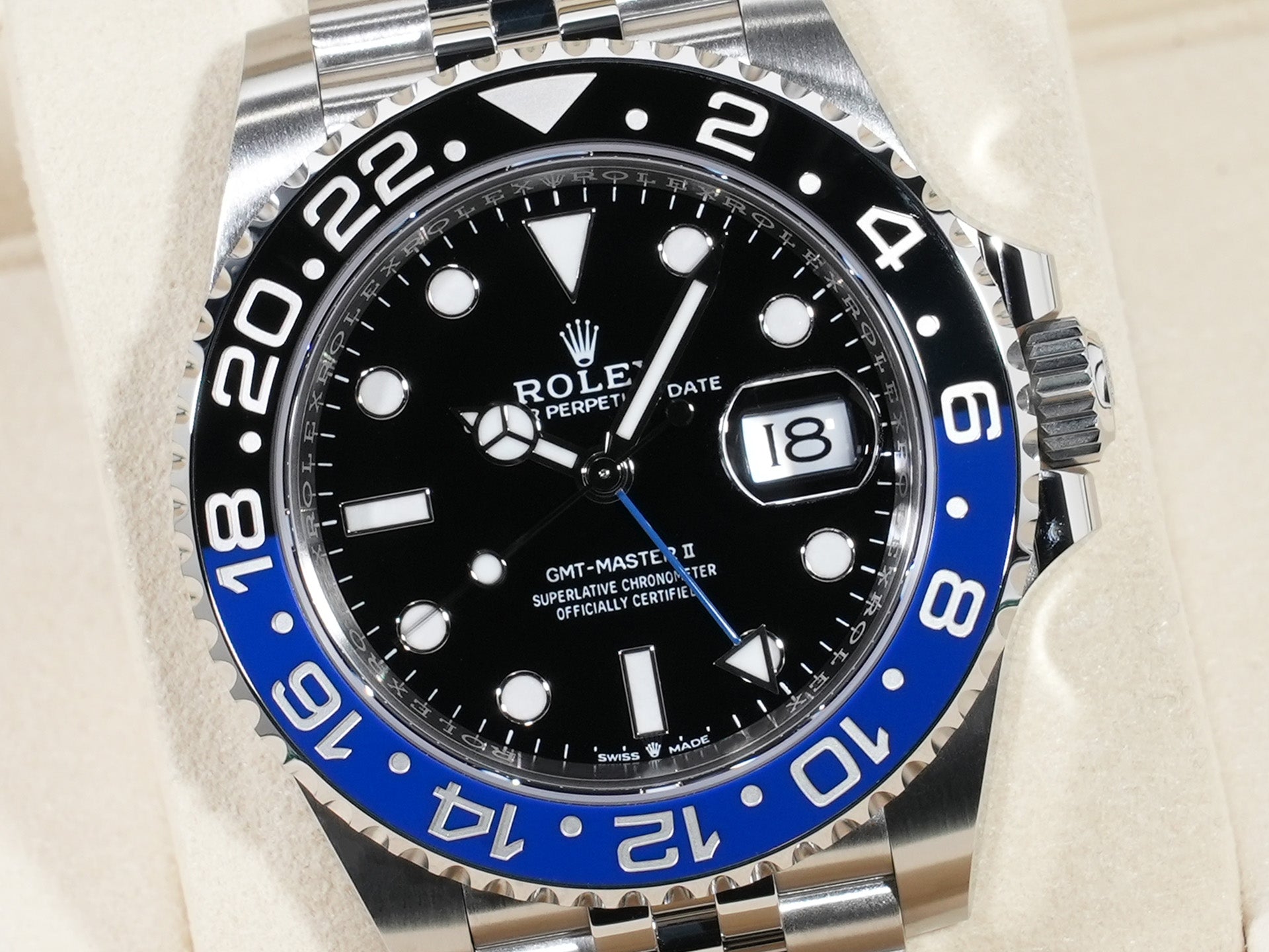 ロレックス GMTマスターII Ref.126710BLNR SS ブラック文字盤 ジュビリーブレスレット 未使用 dsac9ua8