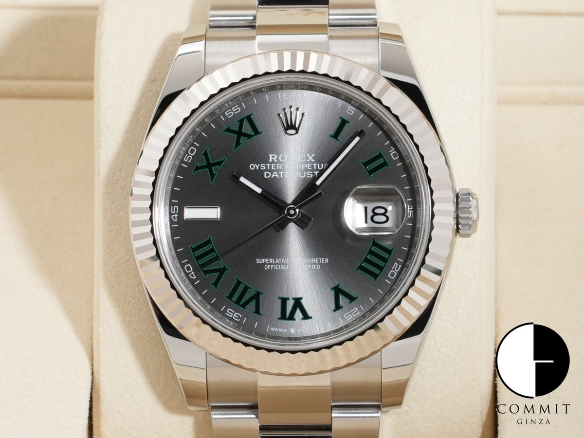 Rolex Datejust 41 Ref.126334 SS/WG Slate Roman Dial Oyster Bracelet Unused mtk22ur6