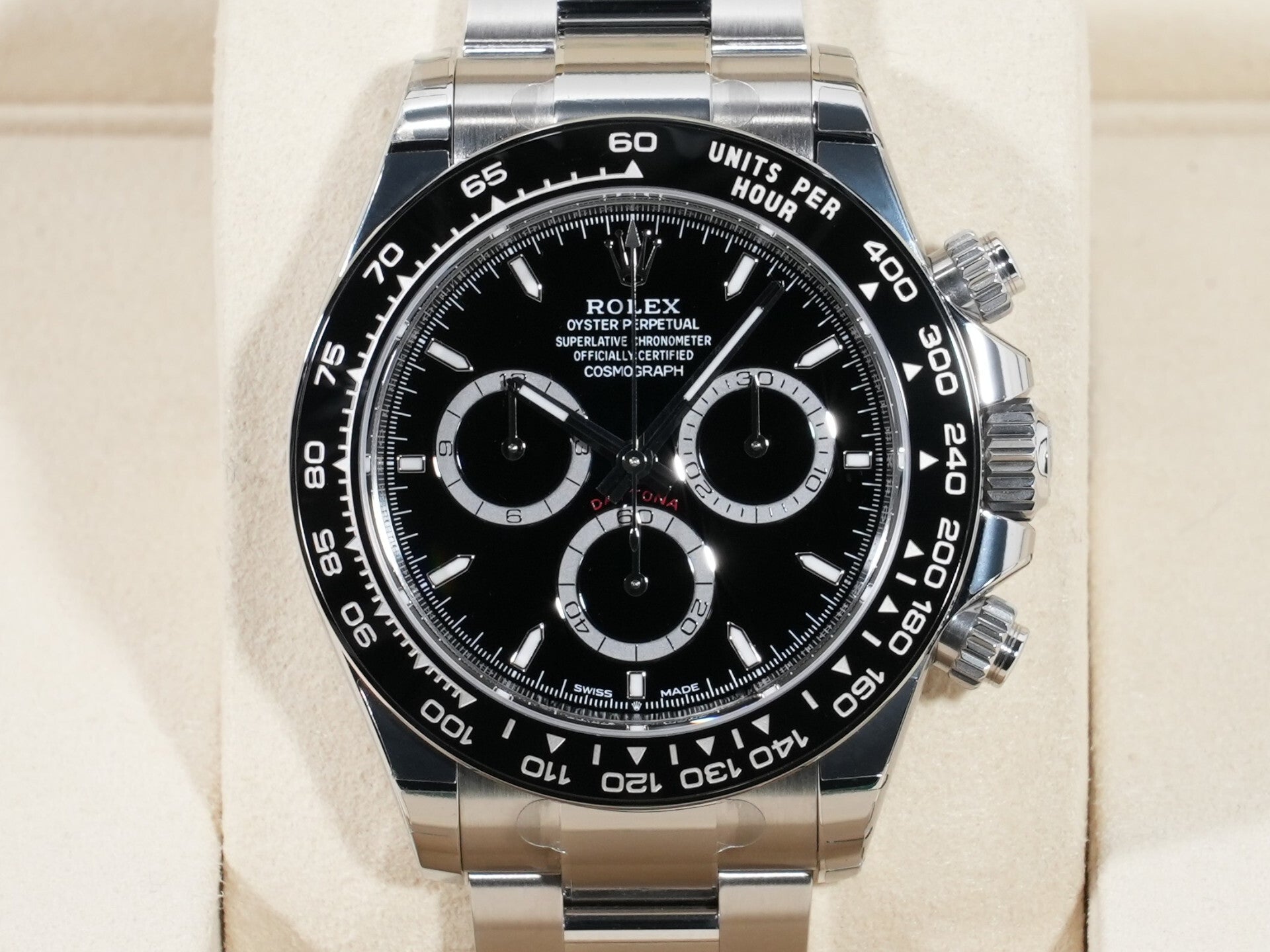 ロレックス デイトナ Ref.126500LN SS ブラック文字盤 未使用 aq2qbuck