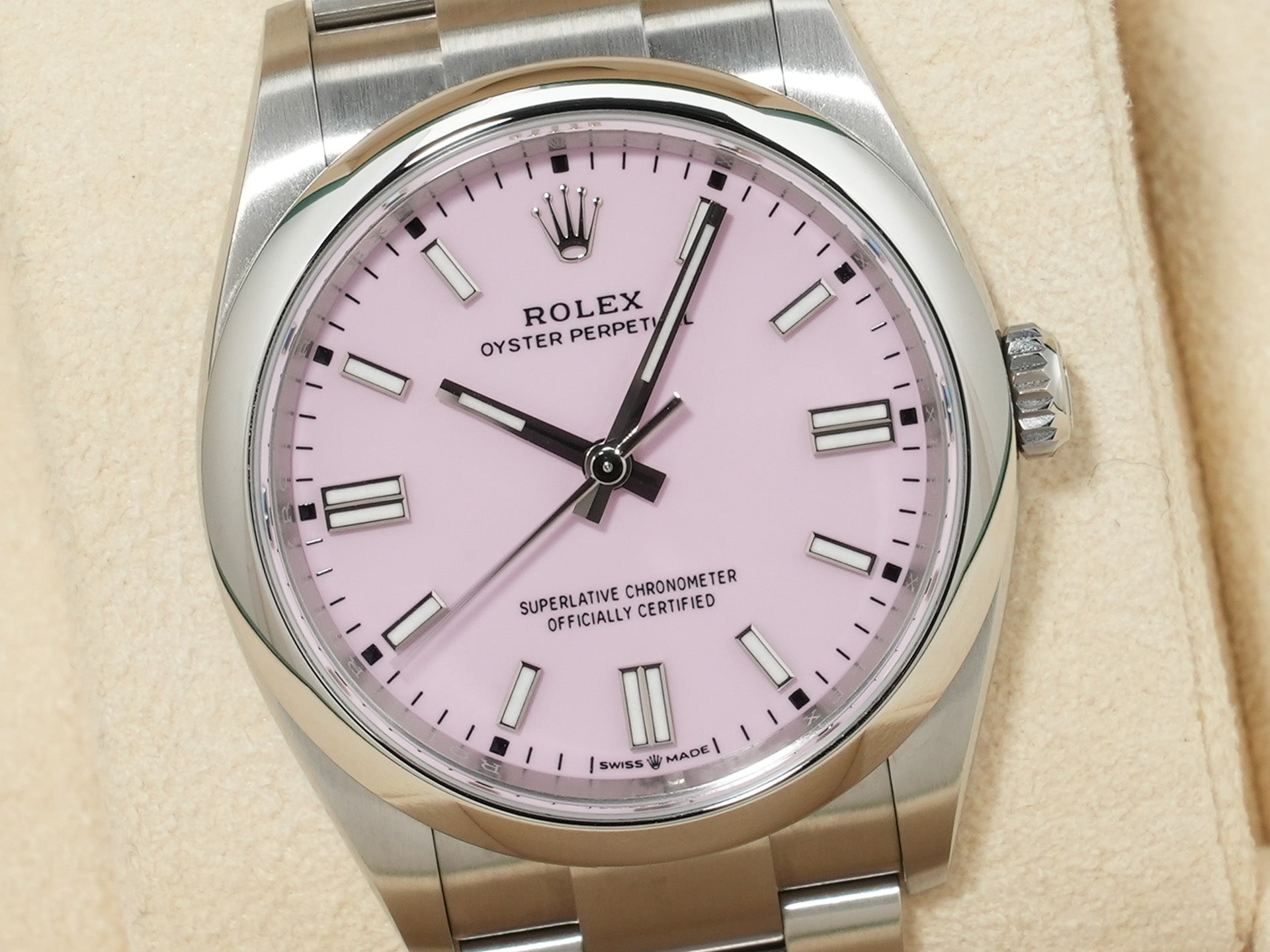 ロレックス オイスターパーペチュアル36 Ref.126000 SS キャンディピンク文字盤 未使用 3nyo37i8