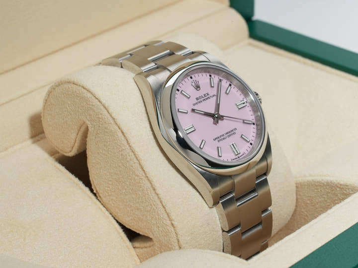 ロレックス オイスターパーペチュアル36 Ref.126000 ステンレススチール キャンディピンク文字盤
