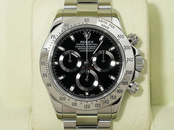 ロレックス デイトナ Ref.116520 ステンレススチール ブラック文字盤