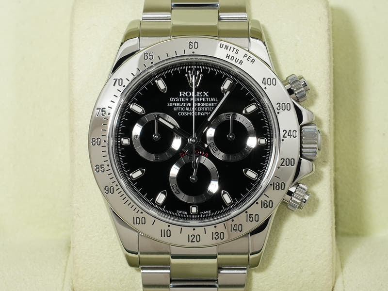ロレックス デイトナ Ref.116520 SS ブラック文字盤 中古 qzpv9gfu