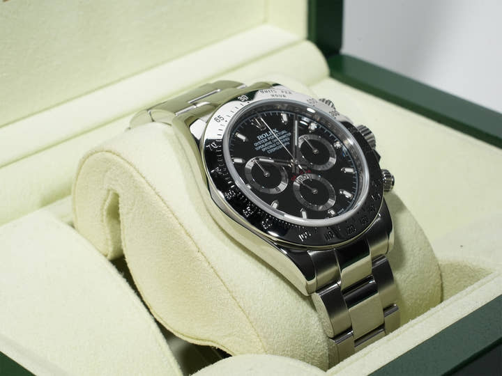 ロレックス デイトナ Ref.116520 ステンレススチール ブラック文字盤