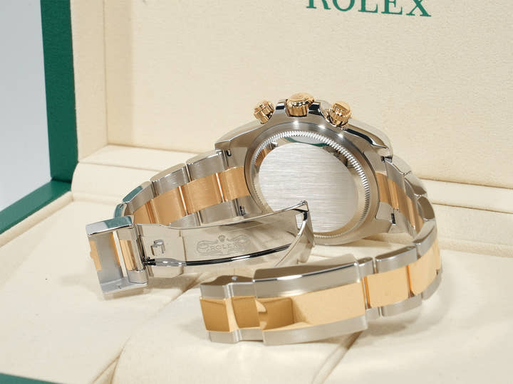 ロレックス デイトナ Ref.126503G ステンレススチール/イエローゴールド ブラックxゴールデンx8Pダイヤ文字盤