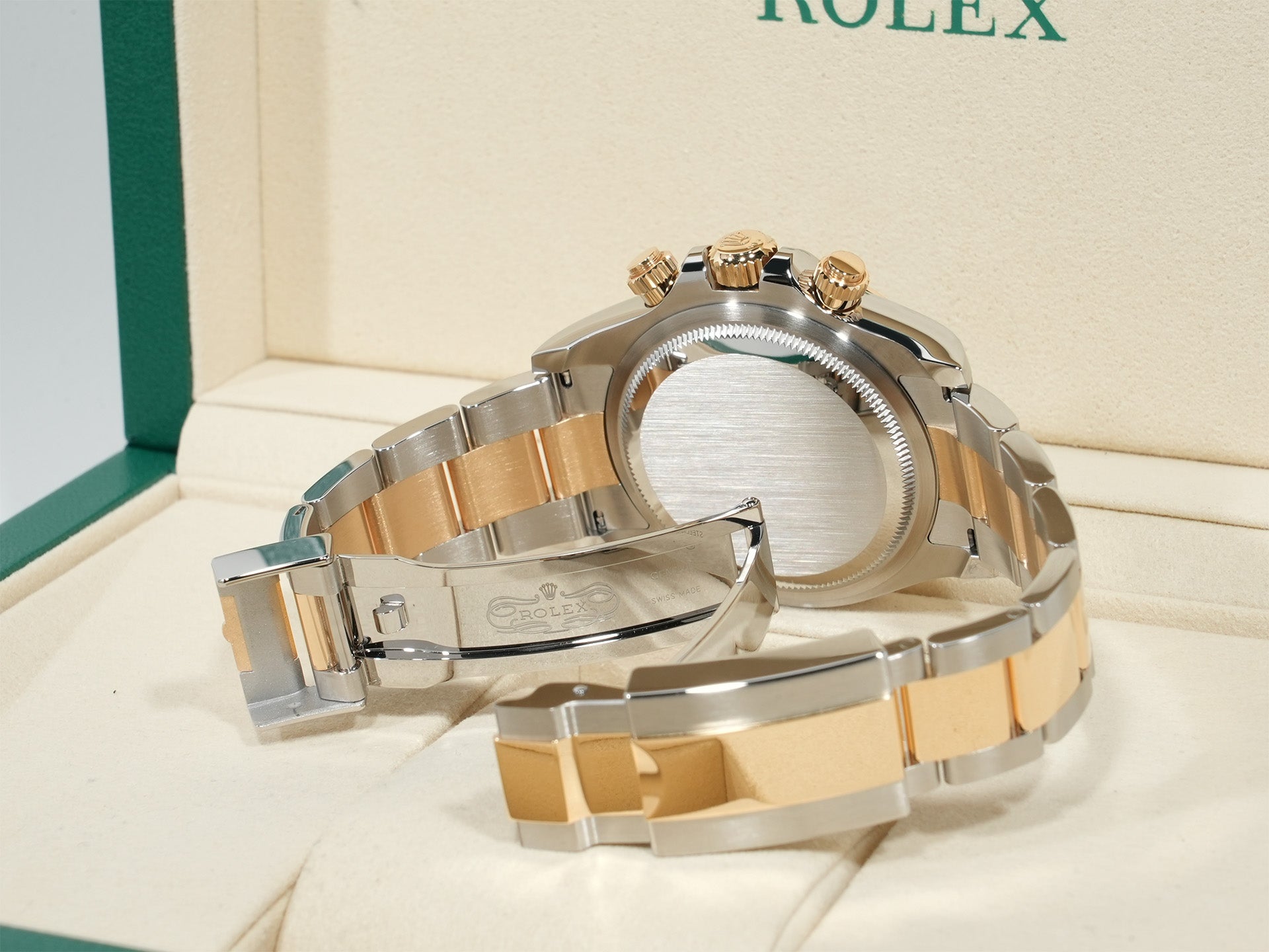 ロレックス デイトナ Ref.126503G ステンレススチール/イエローゴールド ブラックxゴールデンx8Pダイヤ文字盤