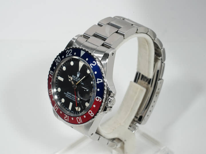 ロレックス GMTマスター Ref.16750 ステンレススチール ブラック文字盤 オイスターブレスレット