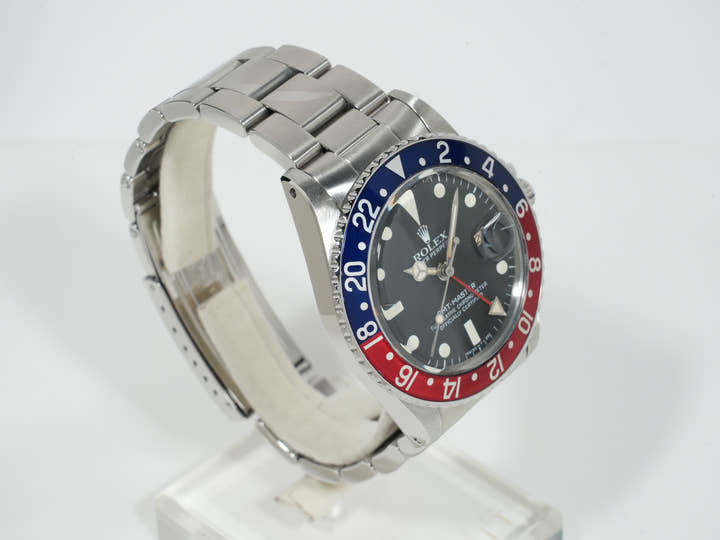 ロレックス GMTマスター Ref.16750 ステンレススチール ブラック文字盤 オイスターブレスレット