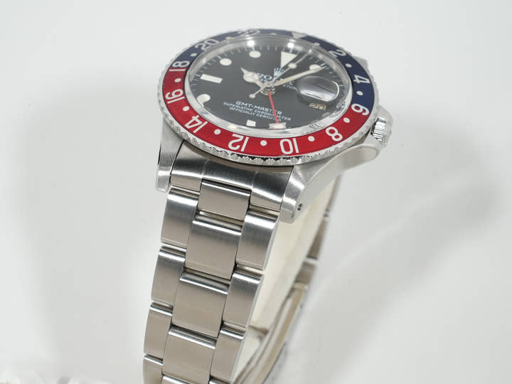 ロレックス GMTマスター Ref.16750 ステンレススチール ブラック文字盤 オイスターブレスレット