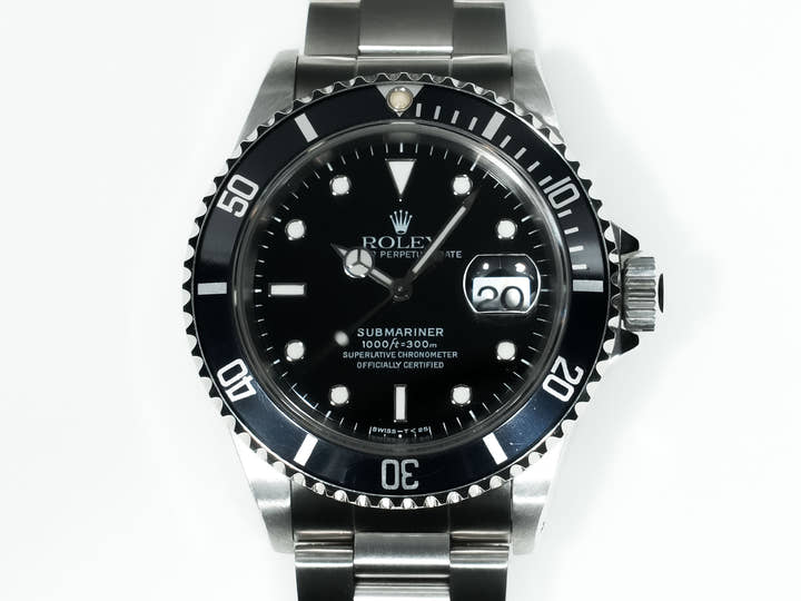 Rolex Submariner Date Ref.16610 SS Black Dial Used tubemue4