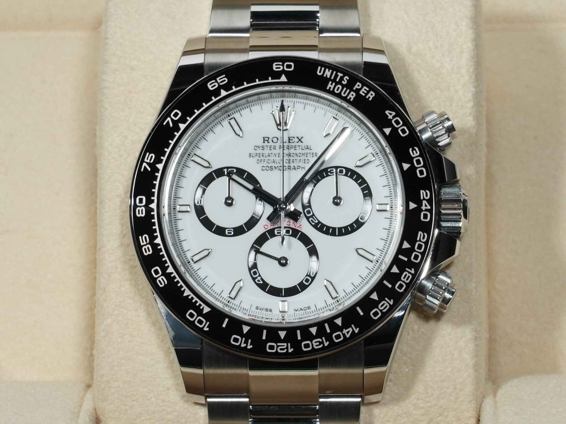 ロレックス デイトナ Ref.126500LN SS ホワイト文字盤 美中古 jwwnob48