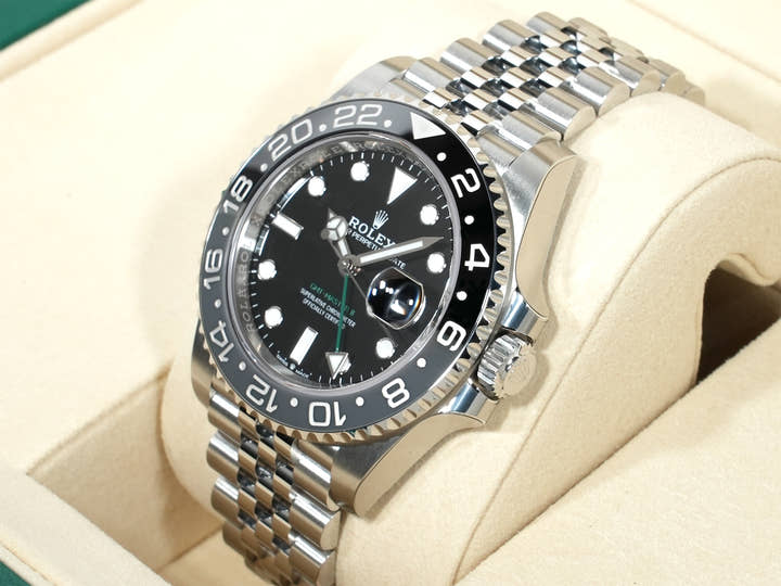 ロレックス GMTマスターII Ref.126710GRNR ステンレススチール ブラック文字盤 ジュビリーブレスレット