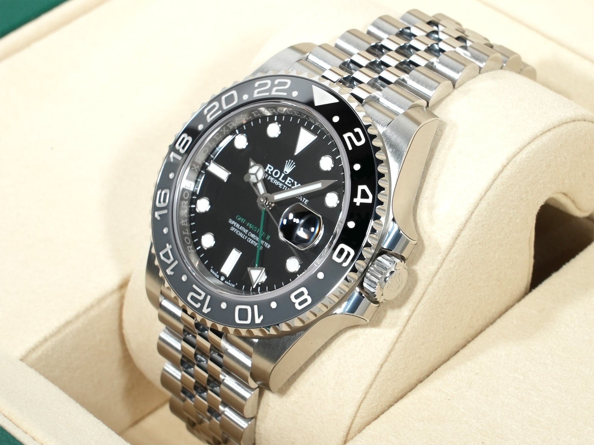 ロレックス GMTマスターII Ref.126710GRNR ステンレススチール ブラック文字盤 ジュビリーブレスレット