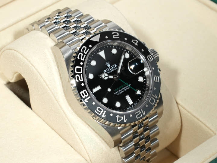 ロレックス GMTマスターII Ref.126710GRNR ステンレススチール ブラック文字盤 ジュビリーブレスレット