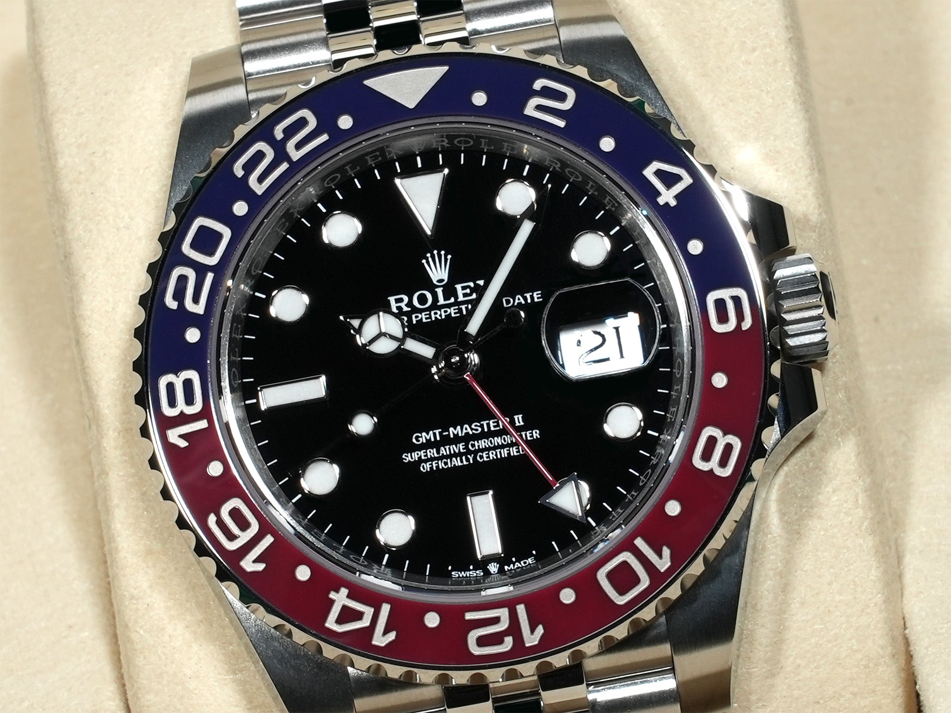 ロレックス GMTマスターII Ref.126710BLRO ステンレススチール ブラック文字盤 ジュビリーブレスレット