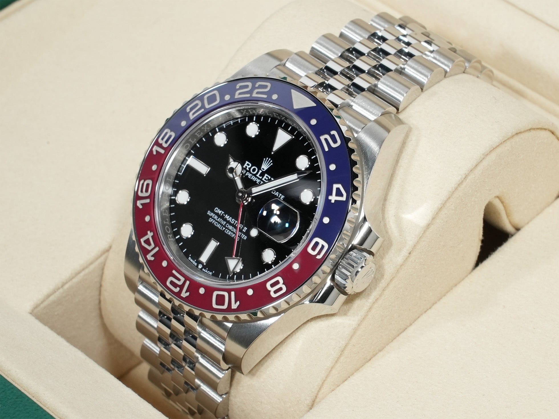 ロレックス GMTマスターII Ref.126710BLRO ステンレススチール ブラック文字盤 ジュビリーブレスレット