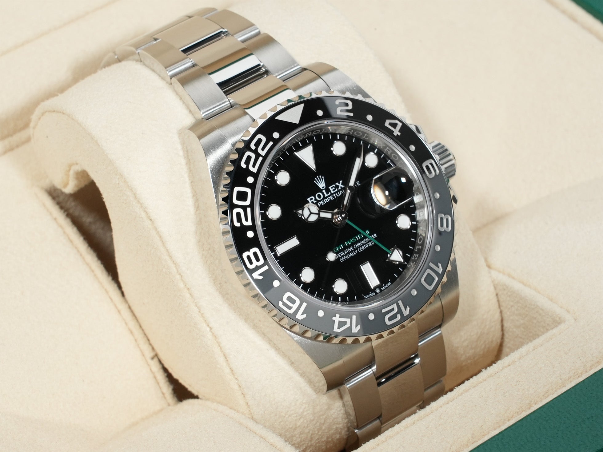 ロレックス GMTマスターII Ref.126710GRNR ステンレススチール ブラック文字盤 オイスターブレスレット