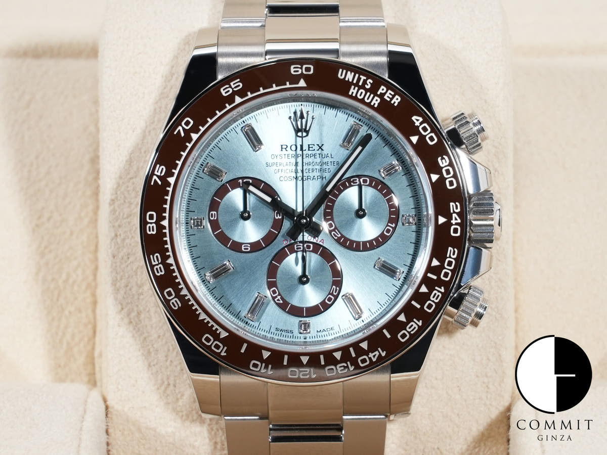 ロレックス デイトナ Ref.126506A PT アイスブルーx11Pダイヤ文字盤 極美品 ko6fwhj8