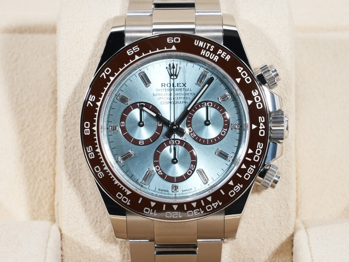 ロレックス デイトナ Ref.126506A PT アイスブルーx11Pダイヤ文字盤 極美品 ko6fwhj8