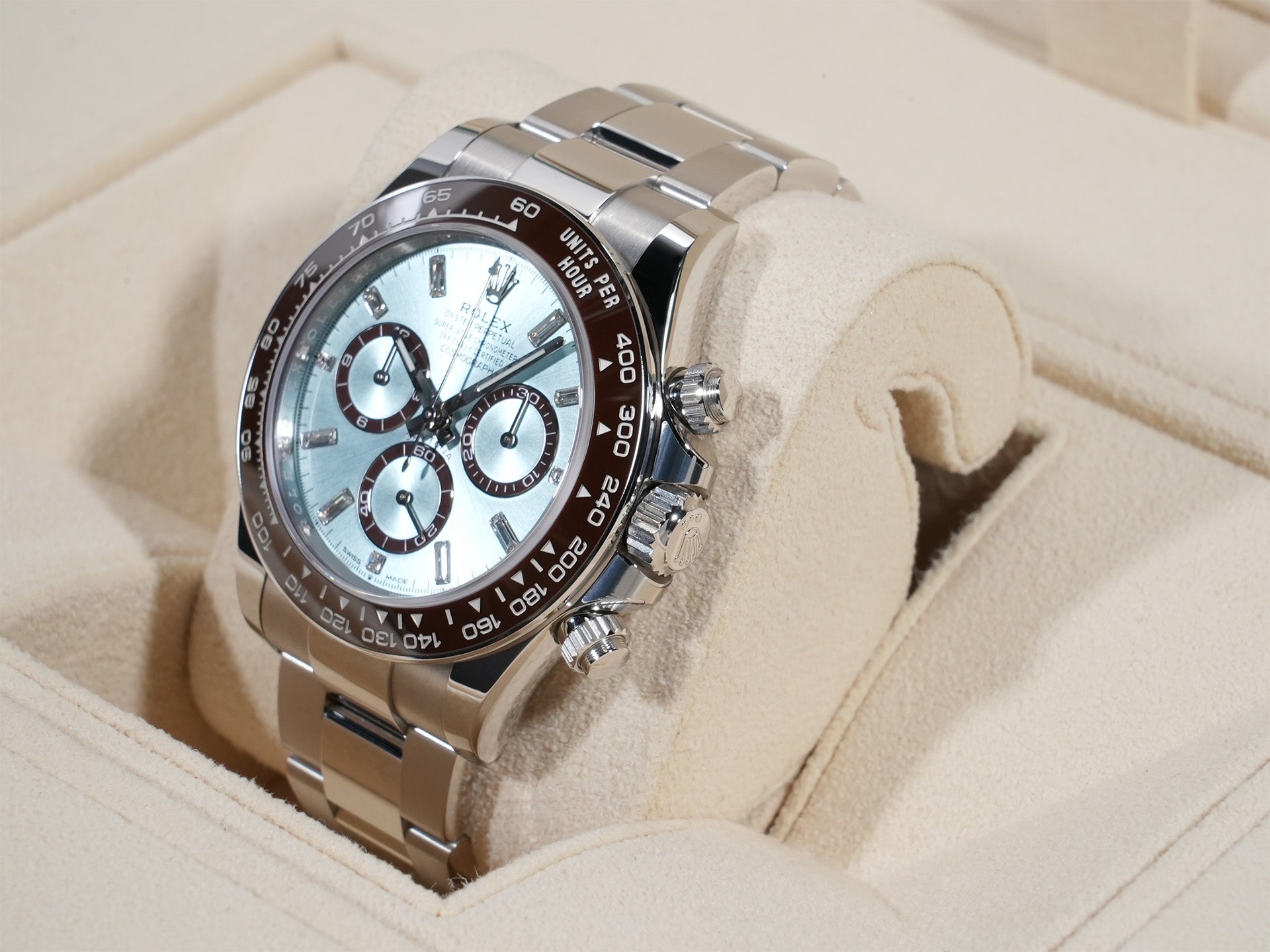 ロレックス デイトナ Ref.126506A PT アイスブルーx11Pダイヤ文字盤 極美品 ko6fwhj8