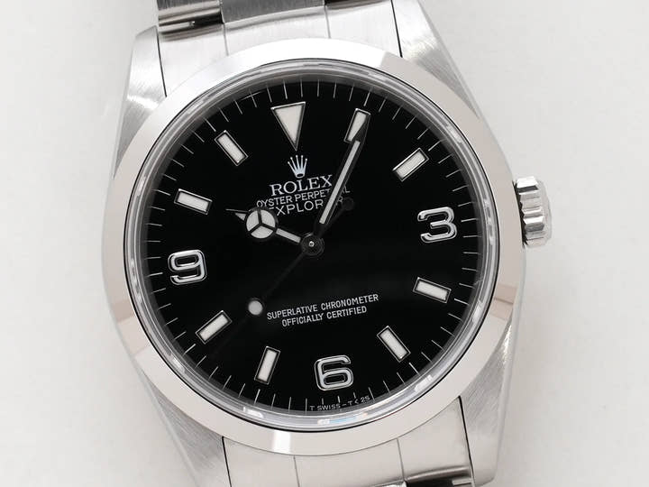 ロレックス エクスプローラーI Ref.14270 ステンレススチール ブラック文字盤