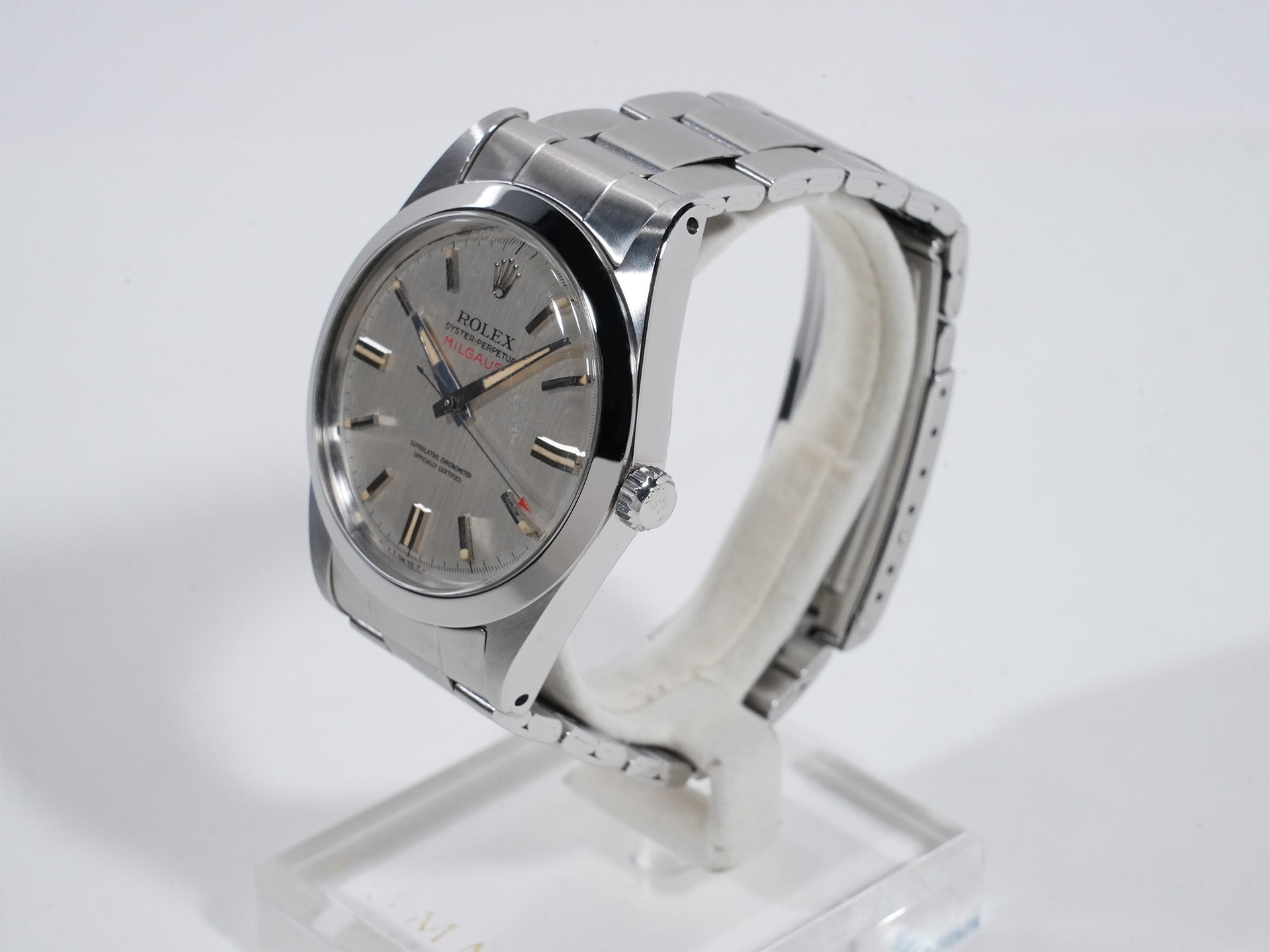ロレックス ミルガウス Ref.1019 SS シルバー文字盤 中古 mdgnoxii