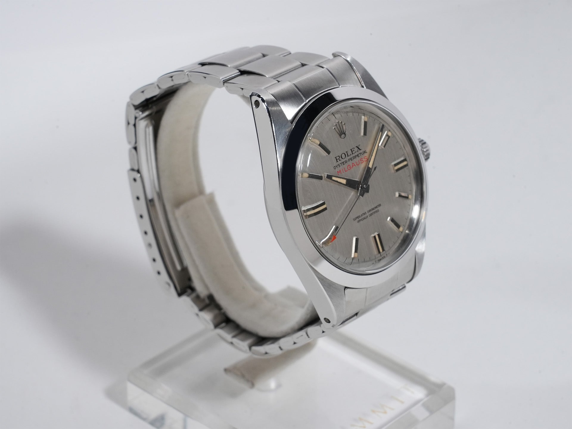 ロレックス ミルガウス Ref.1019 SS シルバー文字盤 中古 mdgnoxii