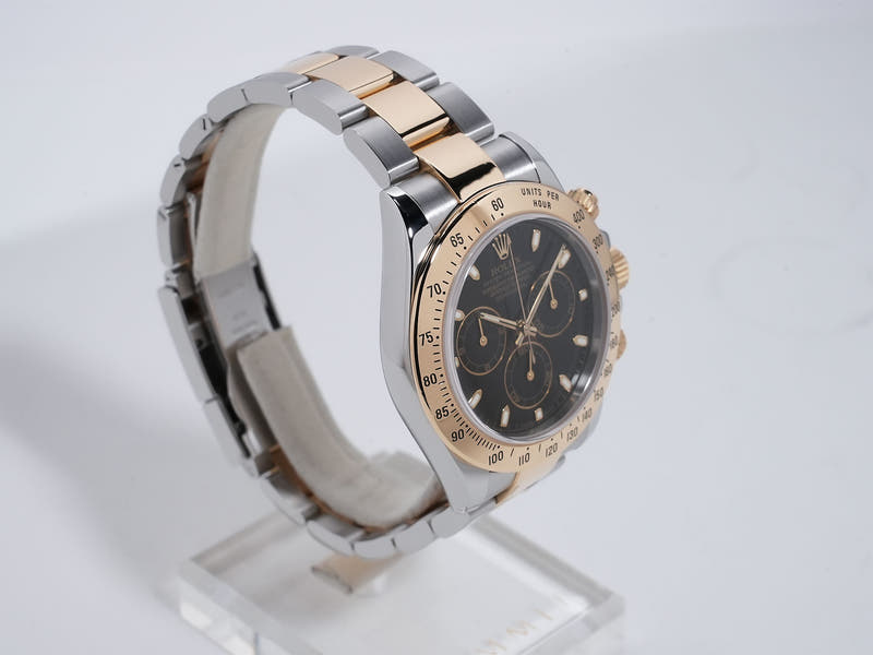 ロレックス デイトナ Ref.116523 SS/YG ブラック文字盤 美品 qf8tf6bo
