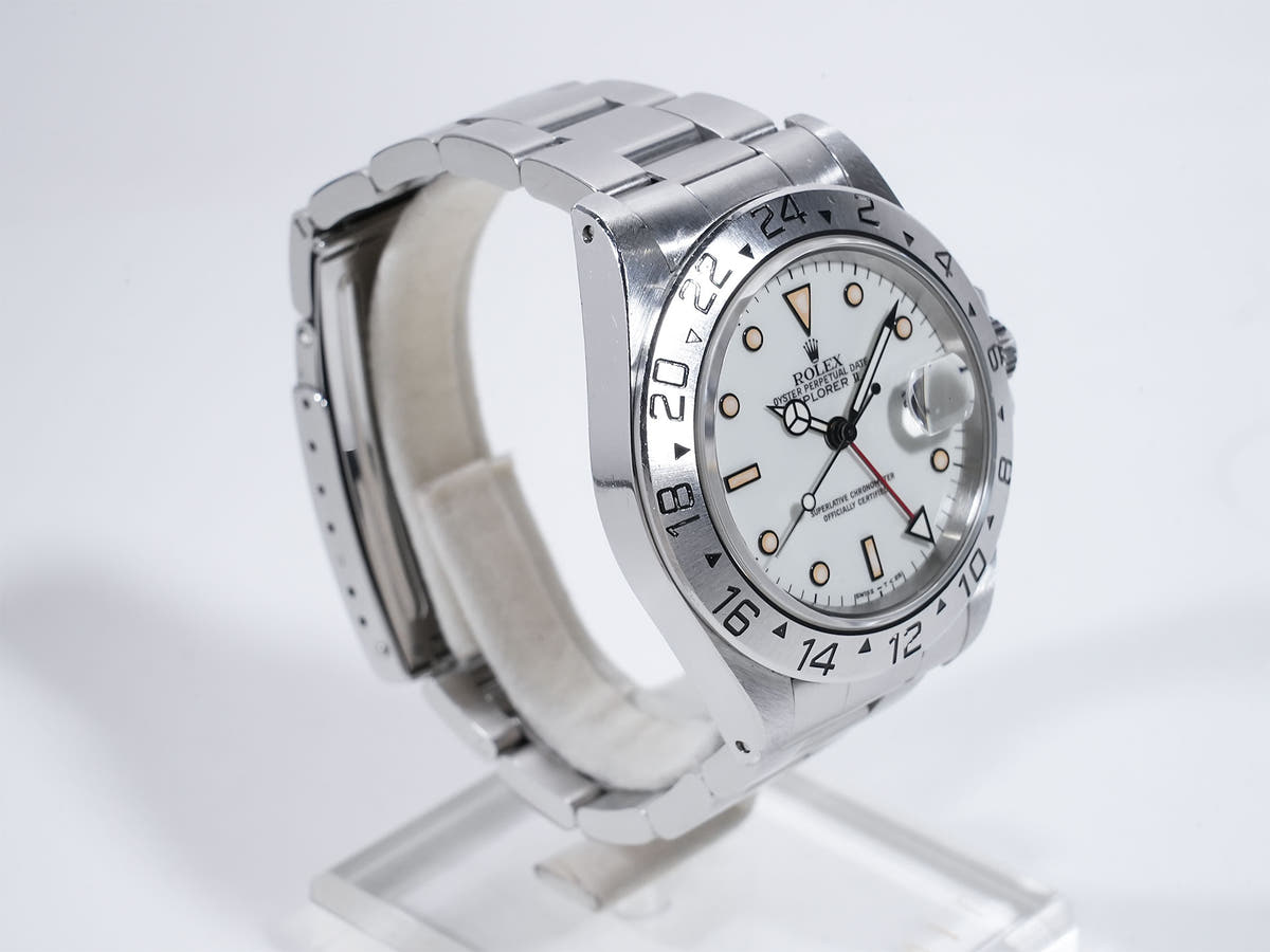 ロレックス エクスプローラーII Ref.16570 SS ホワイト文字盤 中古 ns4uphta