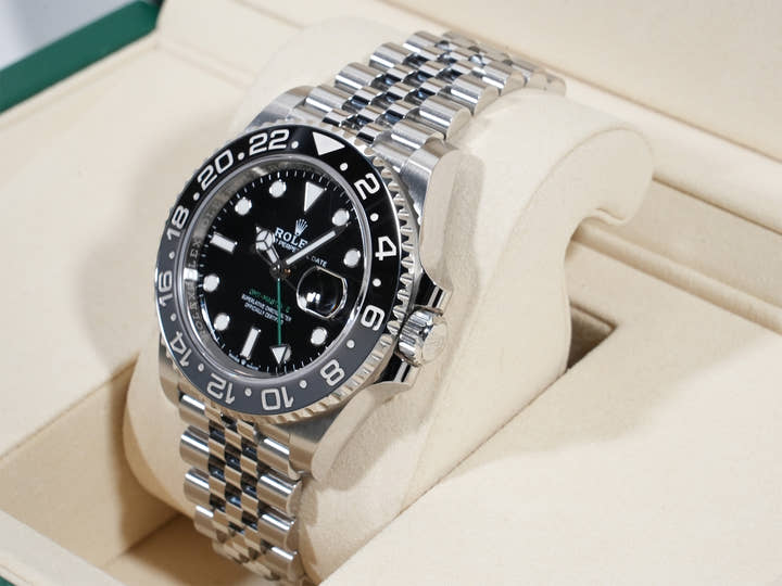 ロレックス GMTマスターII Ref.126710GRNR ステンレススチール ブラック文字盤 ジュビリーブレスレット