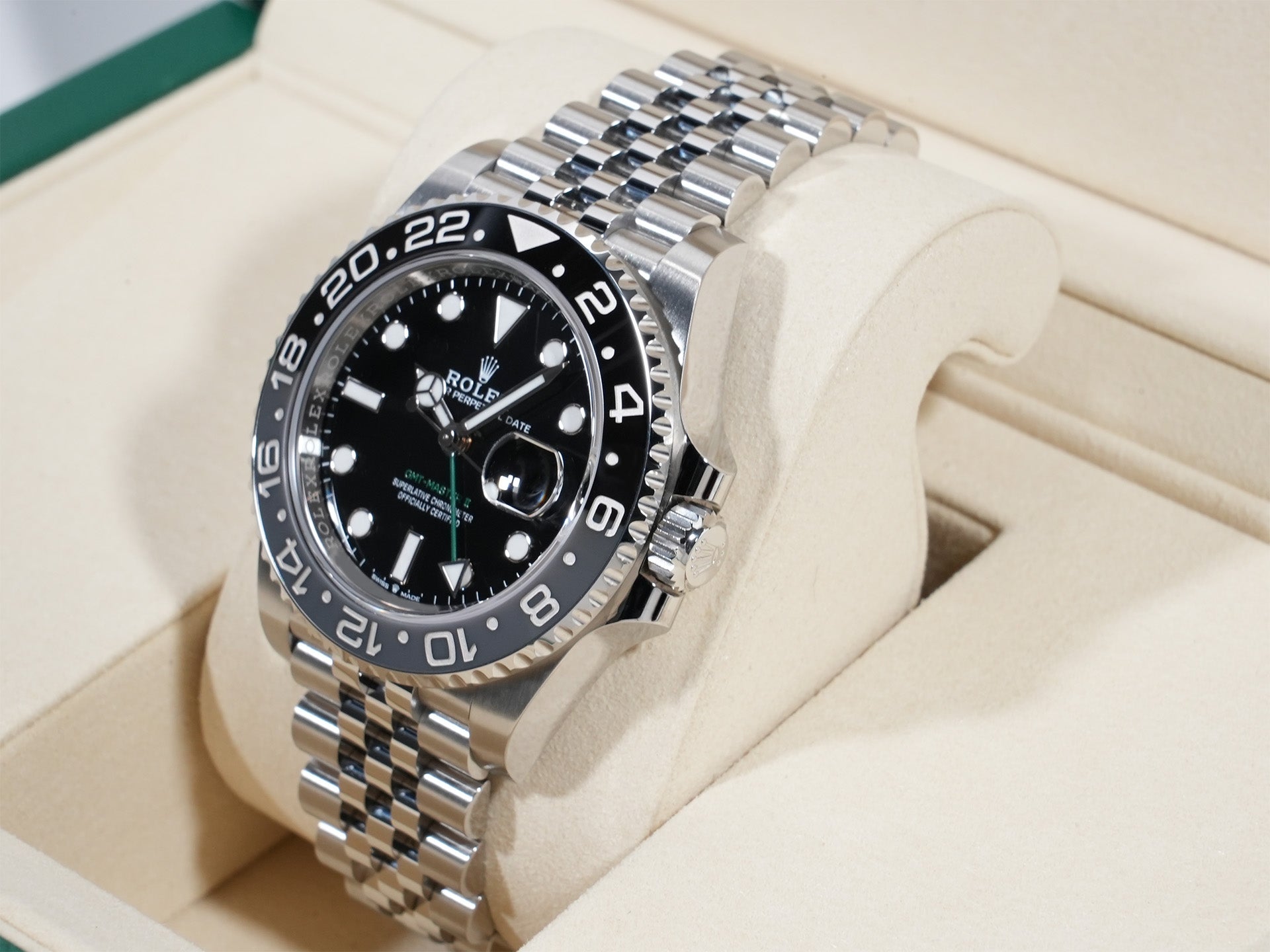 ロレックス GMTマスターII Ref.126710GRNR ステンレススチール ブラック文字盤 ジュビリーブレスレット