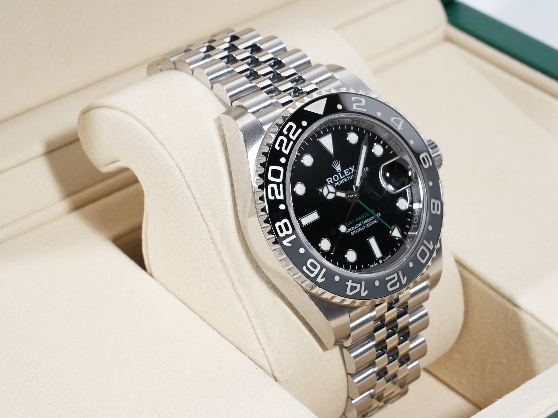 ロレックス GMTマスターII Ref.126710GRNR ステンレススチール ブラック文字盤 ジュビリーブレスレット