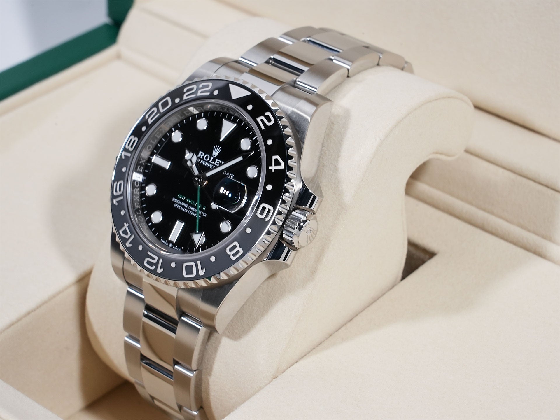 ロレックス GMTマスターII Ref.126710GRNR ステンレススチール ブラック文字盤 オイスターブレスレット