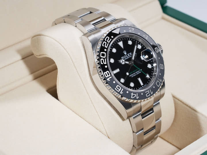 ロレックス GMTマスターII Ref.126710GRNR ステンレススチール ブラック文字盤 オイスターブレスレット