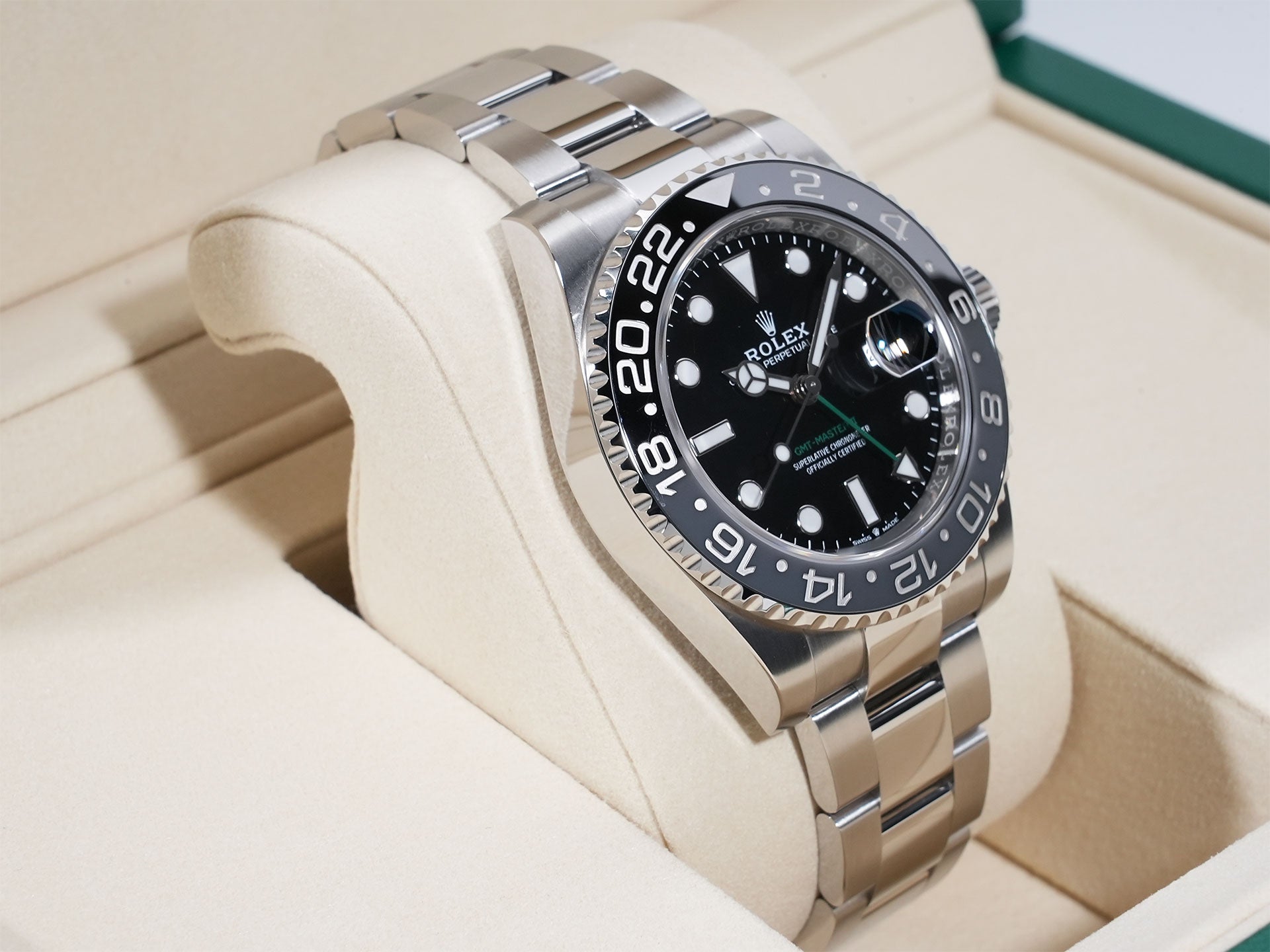 ロレックス GMTマスターII Ref.126710GRNR ステンレススチール ブラック文字盤 オイスターブレスレット