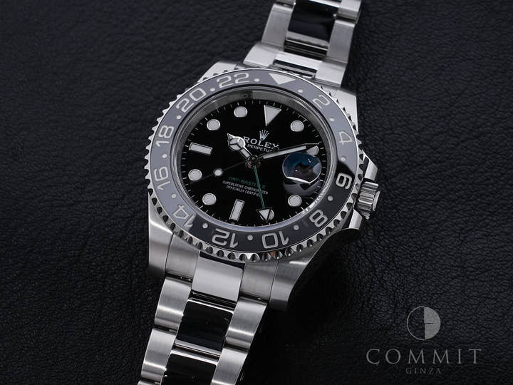 ロレックス GMTマスターII Ref.126710GRNR ステンレススチール ブラック文字盤 オイスターブレスレット