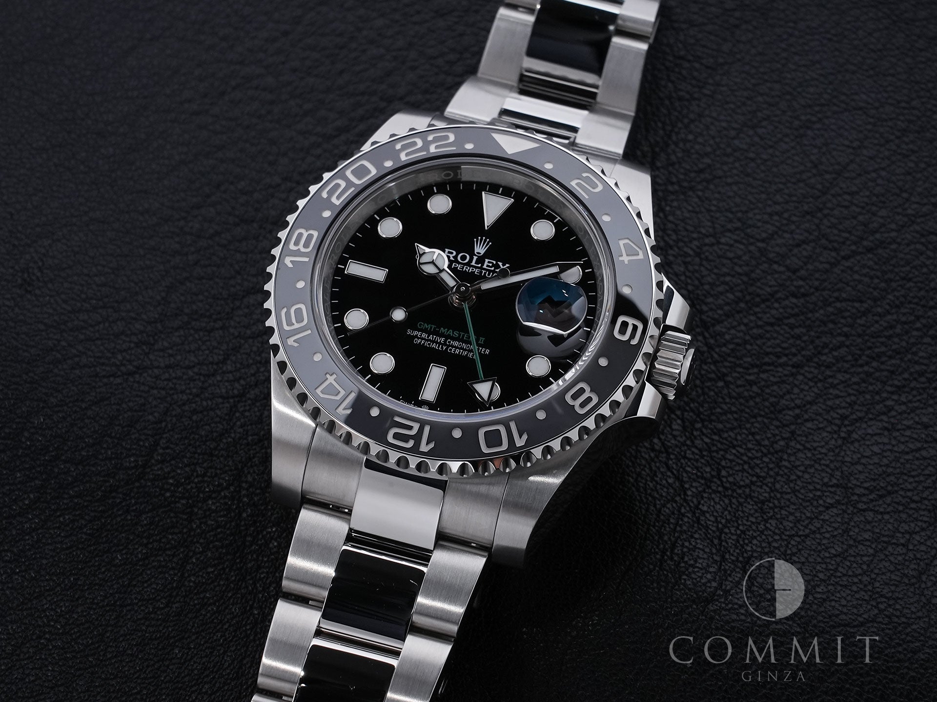 ロレックス GMTマスターII Ref.126710GRNR ステンレススチール ブラック文字盤 オイスターブレスレット