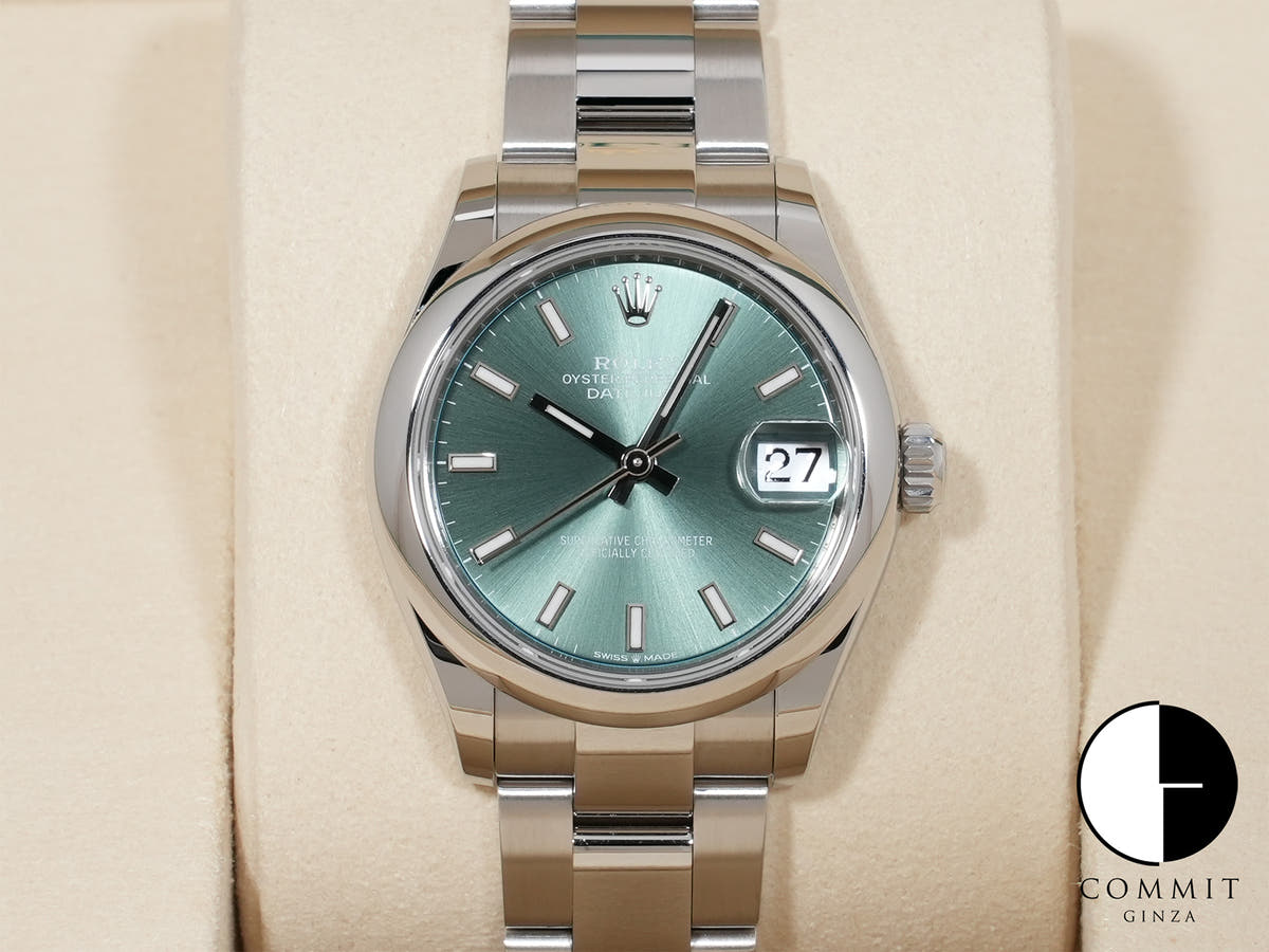 Rolex Datejust 31 Ref.278240 SS Mint Green Dial Unused og83sf7x