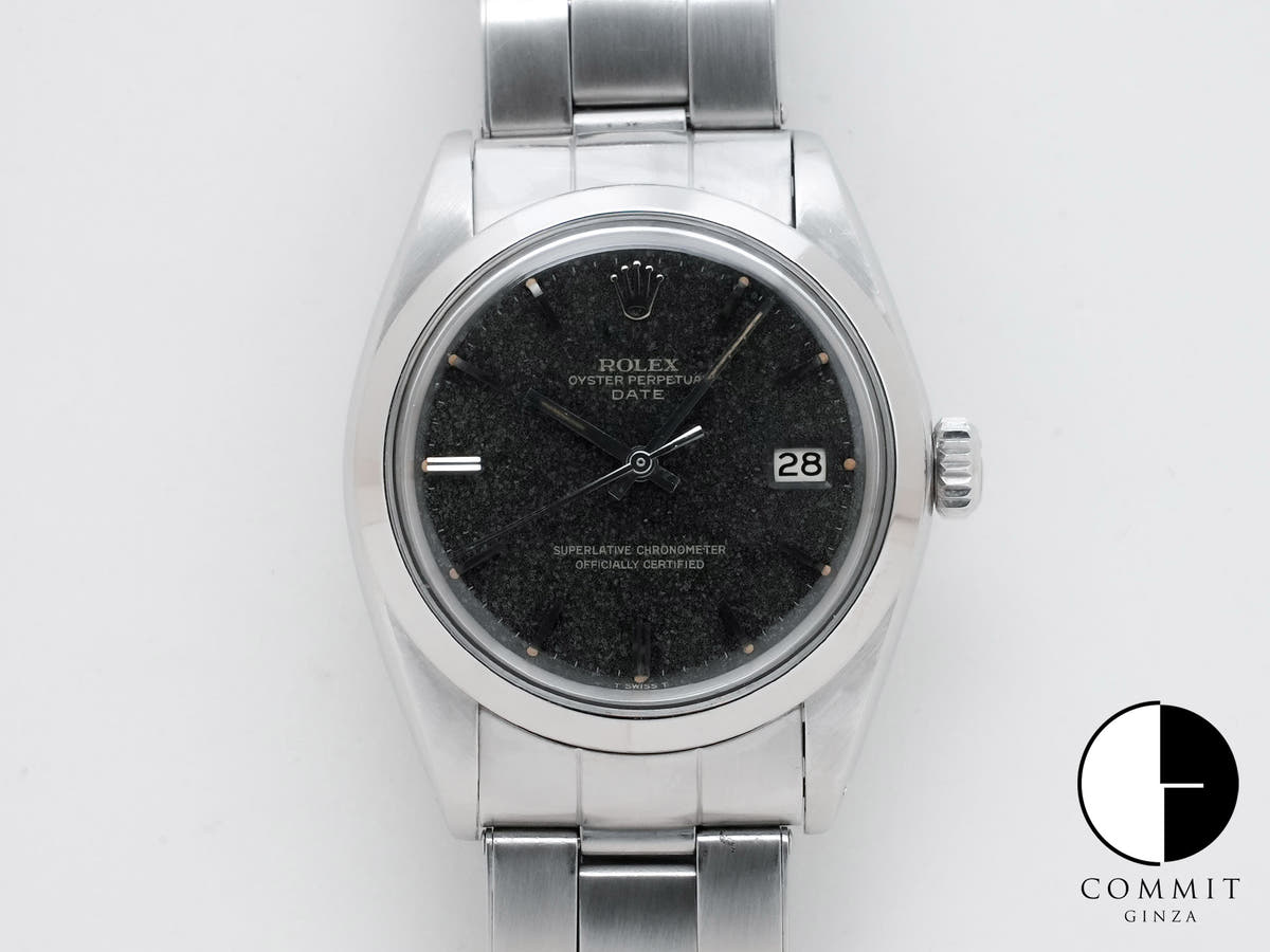 Rolex Oyster Perpetual Date Ref.1500 SS Black Dial Used 7yoqbgpt