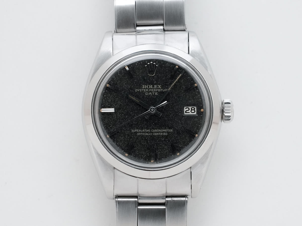 Rolex Oyster Perpetual Date Ref.1500 SS Black Dial Used 7yoqbgpt