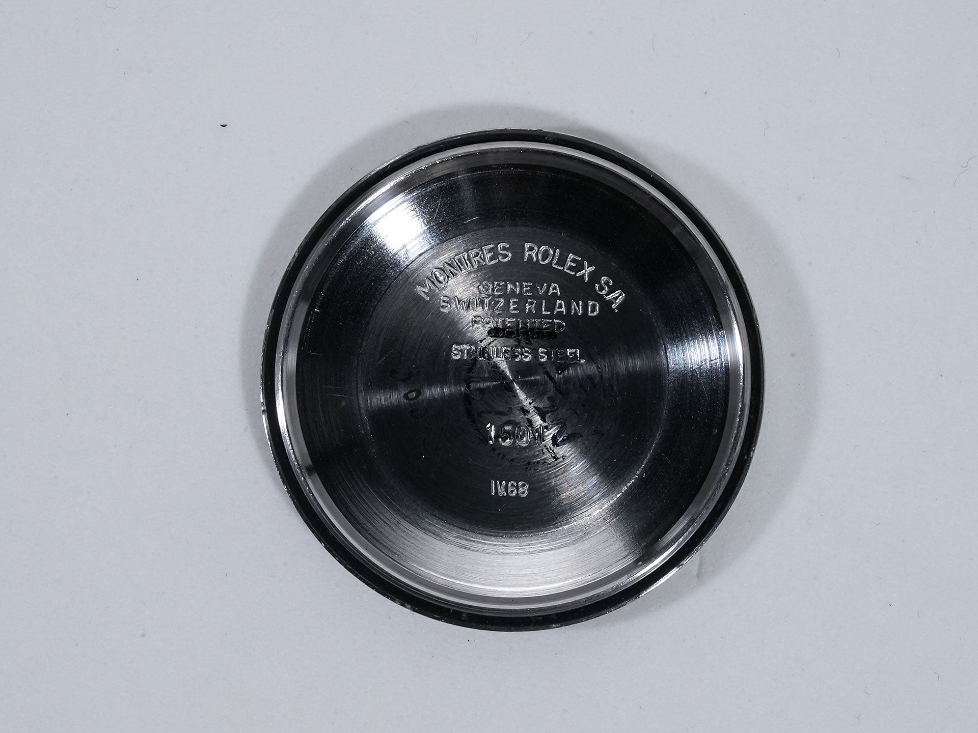 ロレックス オイスターパーペチュアルデイト Ref.1500 SS ブラック文字盤 中古 7yoqbgpt