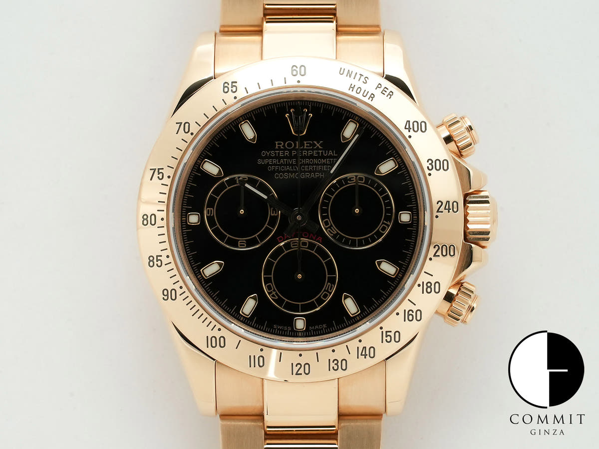 Rolex Daytona Ref.116528 18KYG Black Dial Used na4scjdg