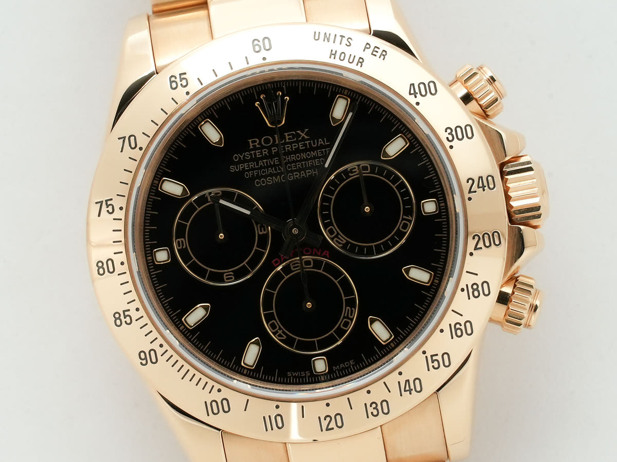 Rolex Daytona Ref.116528 18KYG Black Dial Used na4scjdg