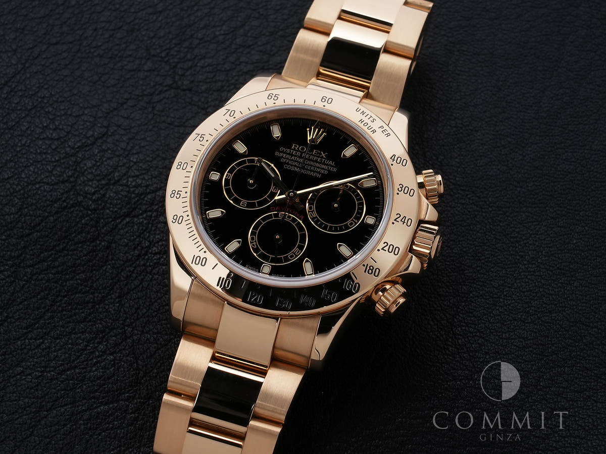 Rolex Daytona Ref.116528 18KYG Black Dial Used na4scjdg