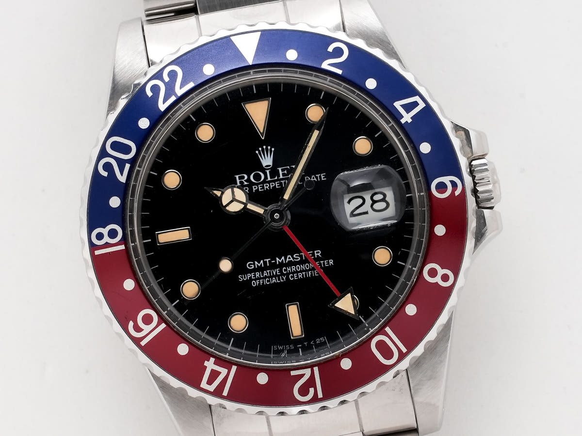 Rolex GMT Master Ref.16750 SS Black Dial Used ziuh9uru