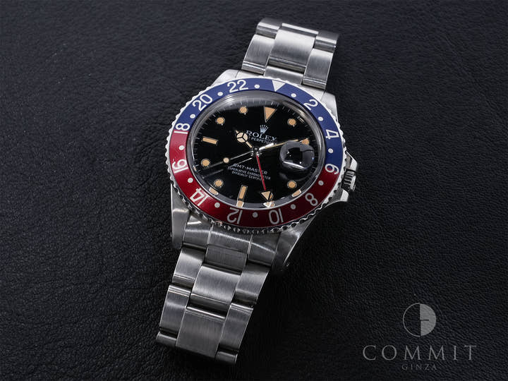 ロレックス GMTマスター Ref.16750 ステンレススチール ブラック文字盤 オイスターブレスレット