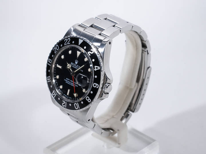 ロレックス GMTマスター Ref.16750 ステンレススチール ブラック文字盤 オイスターブレスレット 中古 c4s7zt2j