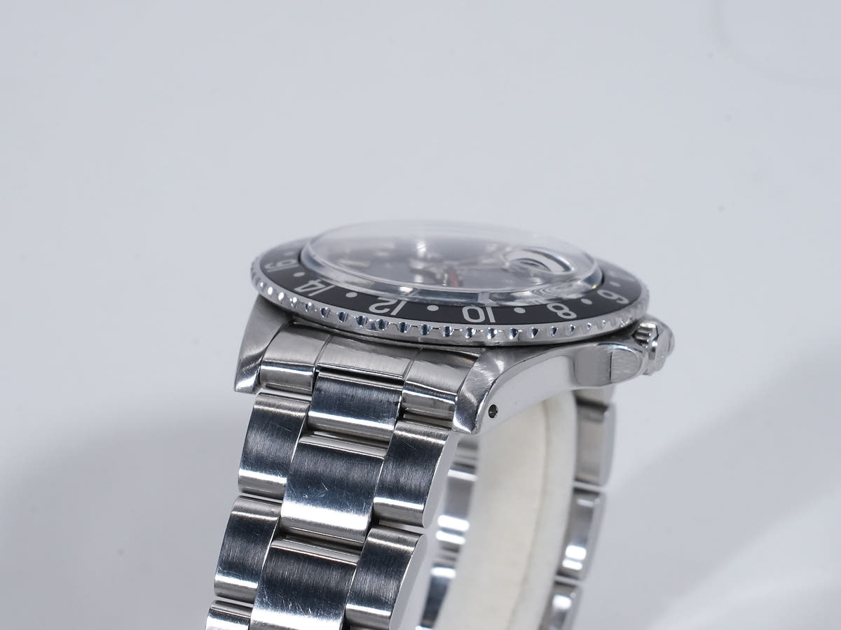 Rolex GMT Master Ref.16750 SS Black Dial Used c4s7zt2j