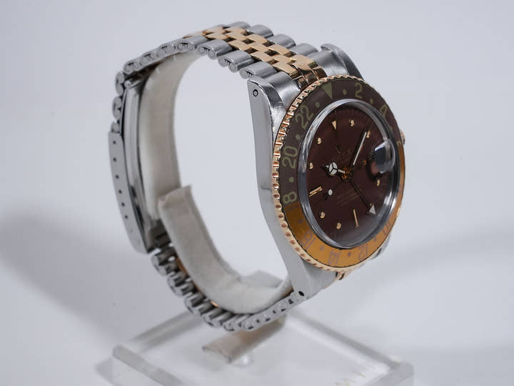 ロレックス GMTマスター Ref.1675/3 SS/YG ブラウン文字盤 ジュビリーブレスレット 中古 gyafmnuv